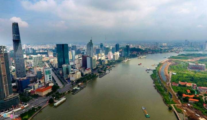 Property along the Ho Chi Minh River