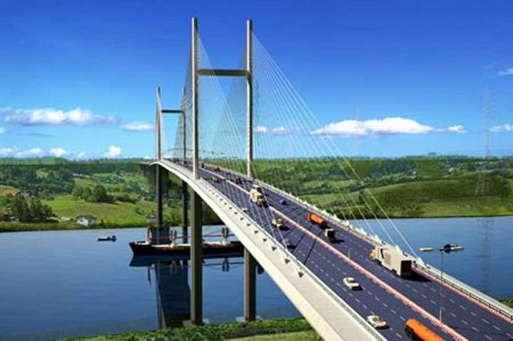 The perspective of Cat Lai Bridge