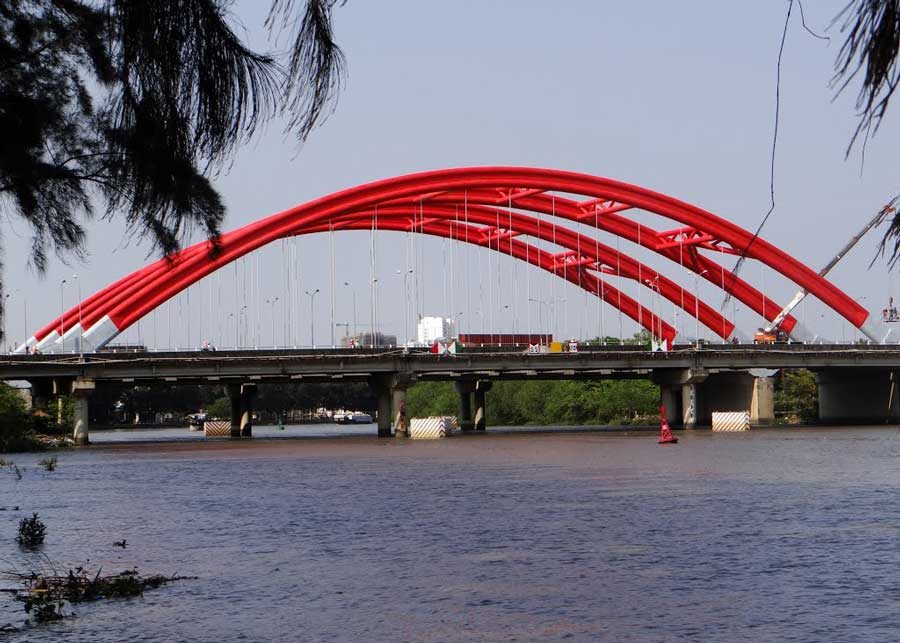 beautiful bridge in Ho Chi Minh City