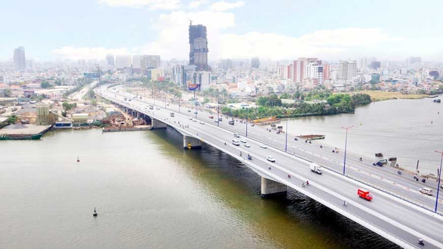 beautiful bridge in Ho Chi Minh City