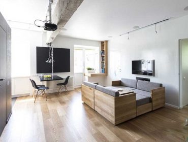 The apartment is spacious thanks to smart interior