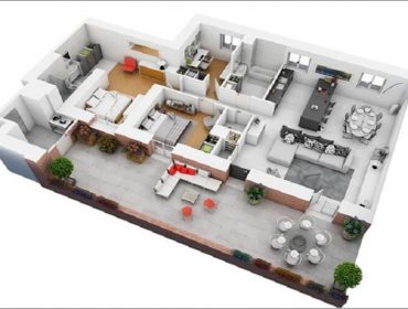 Modern designs for 2- bedroom apartments