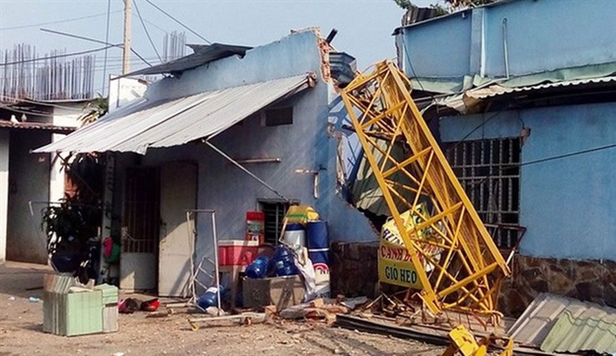 Topaz Home project was suspended due to crane failure