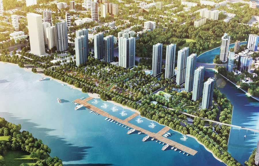 5 high-end projects are located along the Saigon Riverside