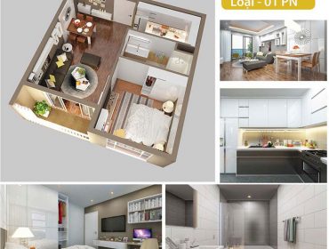 Perspective of one-bedroom apartment project Gem Riverside District 2