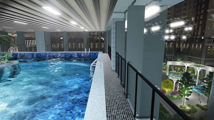 Swimming pool is only available at Eco Green Sai Gon