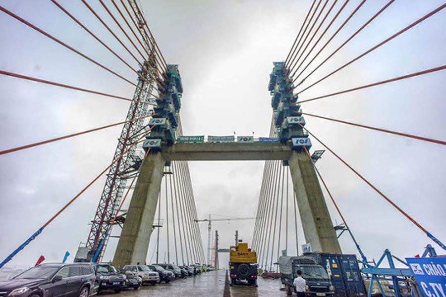Bach Dang bridge is over VND 7,000 billion connecting Quang Ninh - Hai Phong.
