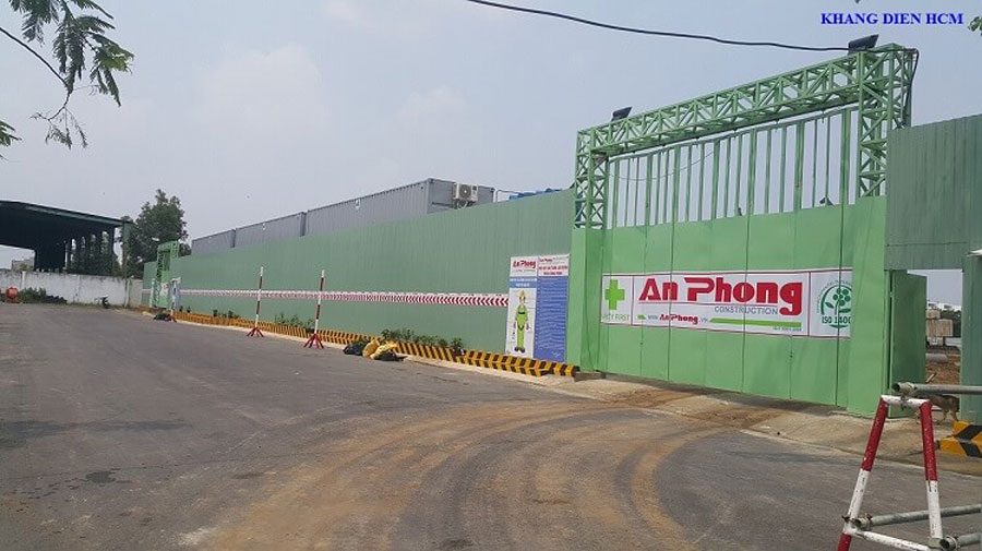 Construction site of Sapphira Khang Dien project