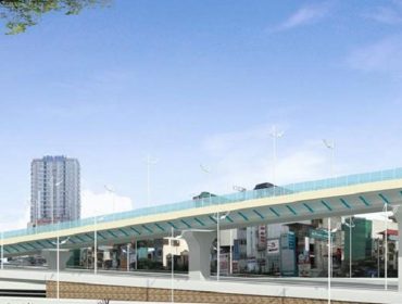 Ha Noi Start to build the aerial street from Vinh Tuy Bridge - Nga Tu So