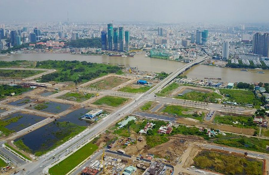 Land price in Thu Thiem new urban area is up to VND 169 million / sqm