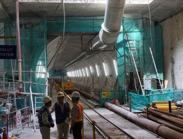 The second metro tunnel from Ba Son station.