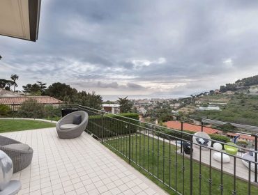 The view from the balcony inside the house