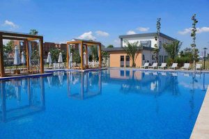 Resort style pool at Park Riverside Premium