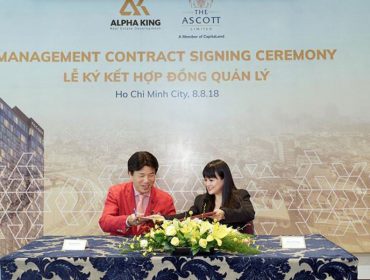 Signing ceremony between Alpha King and Ascott took place on August 8