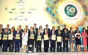 Top 50 best listed companies in Vietnam by Forbes.