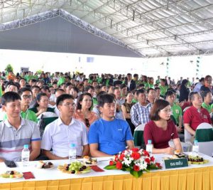 Customers attended the launch ceremony of the Symbio Garden project