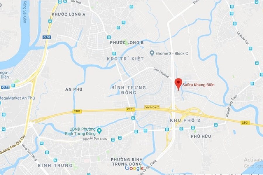 Location of SaFira Khang Dien