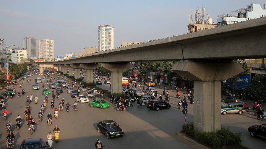 The current urban railway projects in Hanoi have been capitalized and delayed